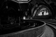 Abandoned Woodward Avenue Presbyterian Church | Curvy Church | Detroit, Michigan | Urbex Photography | Image By Indiana Architectural Photographer Jason Humbracht