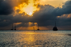Sailboat Sunset | Caye Caulker, Belize | Belize Landscapes | Image by Indiana Architectural & Travel Photographer Jason Humbracht
