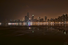 Chicago Skyline at Night | Image By Indiana Architectural Photographer Jason Humbracht