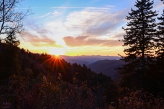Sunrise over the Smoky Mountains at Newfound Gap