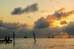 Sunset on the island of Caye Caulker, Belize | Belize Landscapes | Image By Indiana Architectural Photographer Jason Humbracht