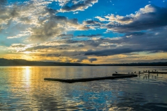 Sunrise Over Lake Peten Itza in Flores, Guatemala