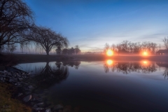 Sunrise in Brownsburg, Indiana | Image By Indiana Architectural Photographer Jason Humbracht